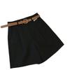 Women's Spring/Summer Wide-Leg Shorts with Belt – Five-Point, Loose, Versatile, Casual
