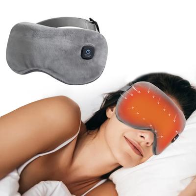Maschera per Occhi Riscaldata Senza Fili Dispositivo Elettrico a Compressa Calda per Massaggio Oculare Timer Intelligente Riscaldamento a 3 Velocità Maschera per Occhi per Occhi Secchi Maschera per Dormire