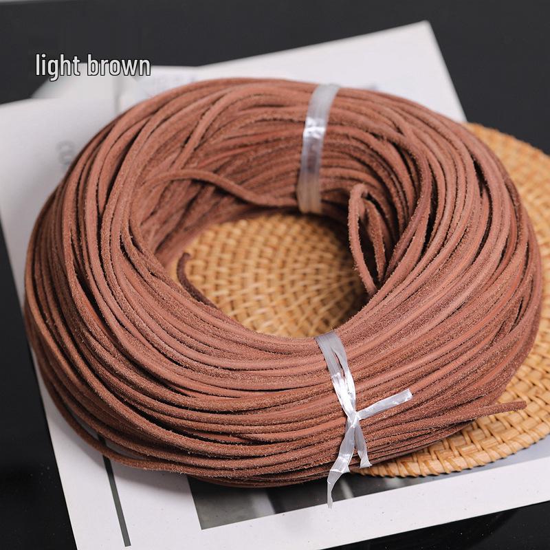 3.0mm Colorful Dyed Yak Leather Cord for DIY Bracelets & Necklaces