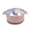 Stainless Steel Baby Bowls with Suction Double Ear Design Feeding Bowl Heat Resistant Drop-Proof Toddler Feeding Dishes for Fruits Snacks