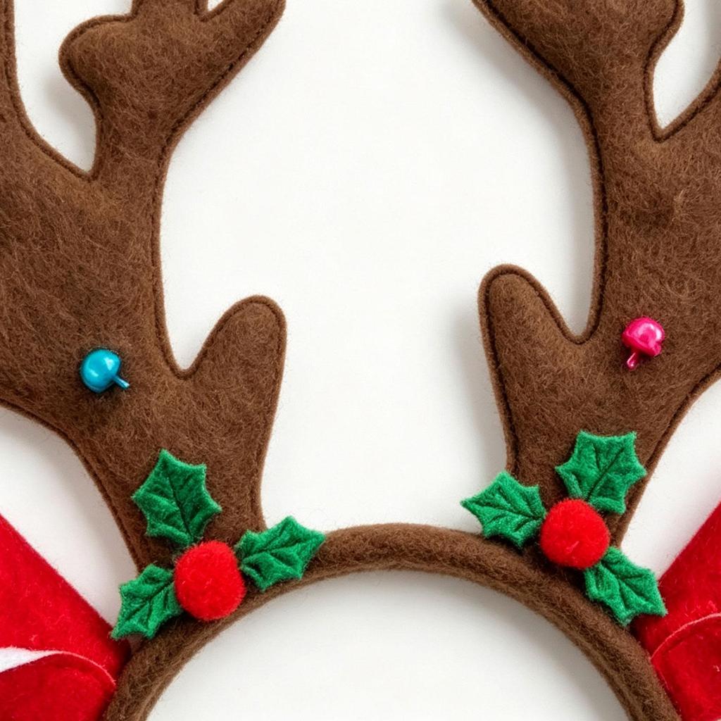 Reindeer Antlers Headband Cartoon Christmas Head Button Hair Band Party Gift Reindeer Antlers Snowman Sprung Headband Decor