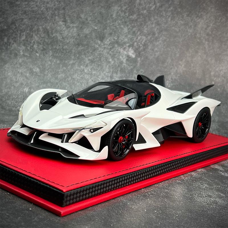 1:18 Apollo Project EVO Alloy Sports Car Model Diecast Metal Concept Racing Car Vehicle Model Sound and Light Childrens Toy Gift