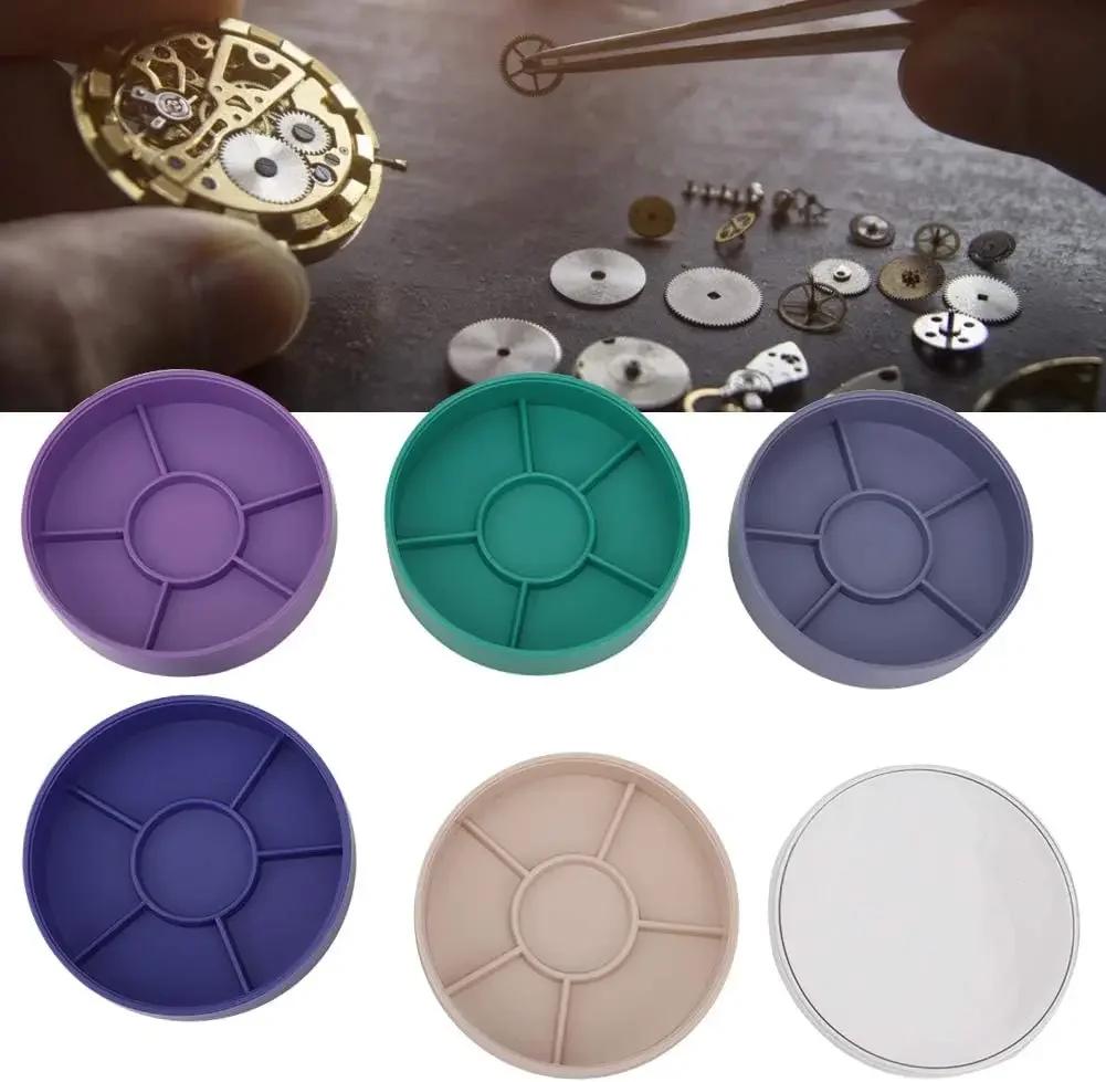 Watch Parts Storage Box 5 Layer Watch Repair Tool Storage Box Color Parts Box Watch Tools for Screw Component Movement