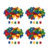 Linking Counting Cubes Snap Blocks Teaching Math Homeschool 400 Pcs 4 Colors