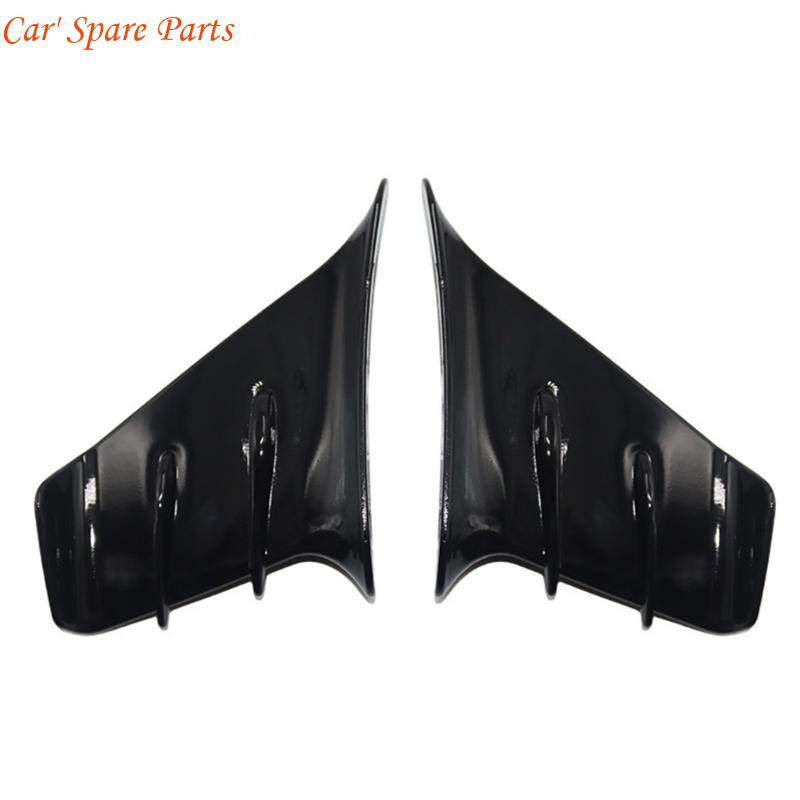 Y4UA Motorcycle Aerodynamic Side Winglets ABS Universal Fit Spoiler Deflector Wing