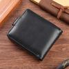 Men's Vintage PU Leather Wallet with Multi-Card Slots and Zipper Coin Pocket