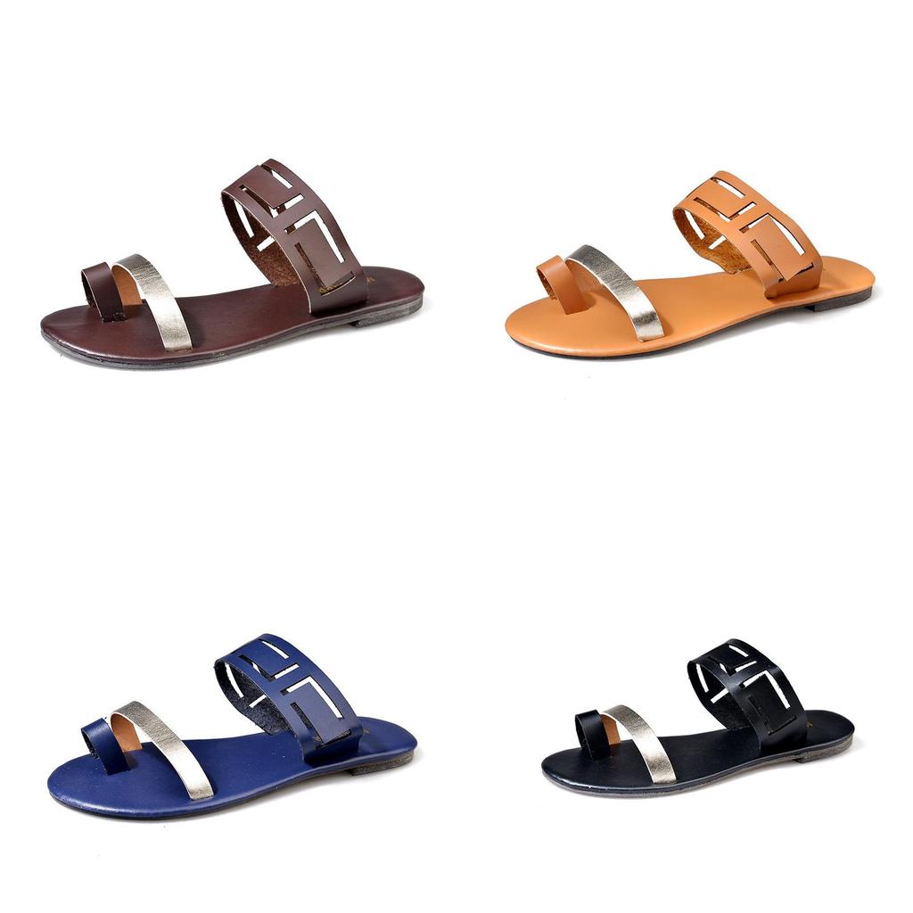 Stylish Women Flat Sliders Slip On Summer Beach Holiday Open Toe Sandals Shoes