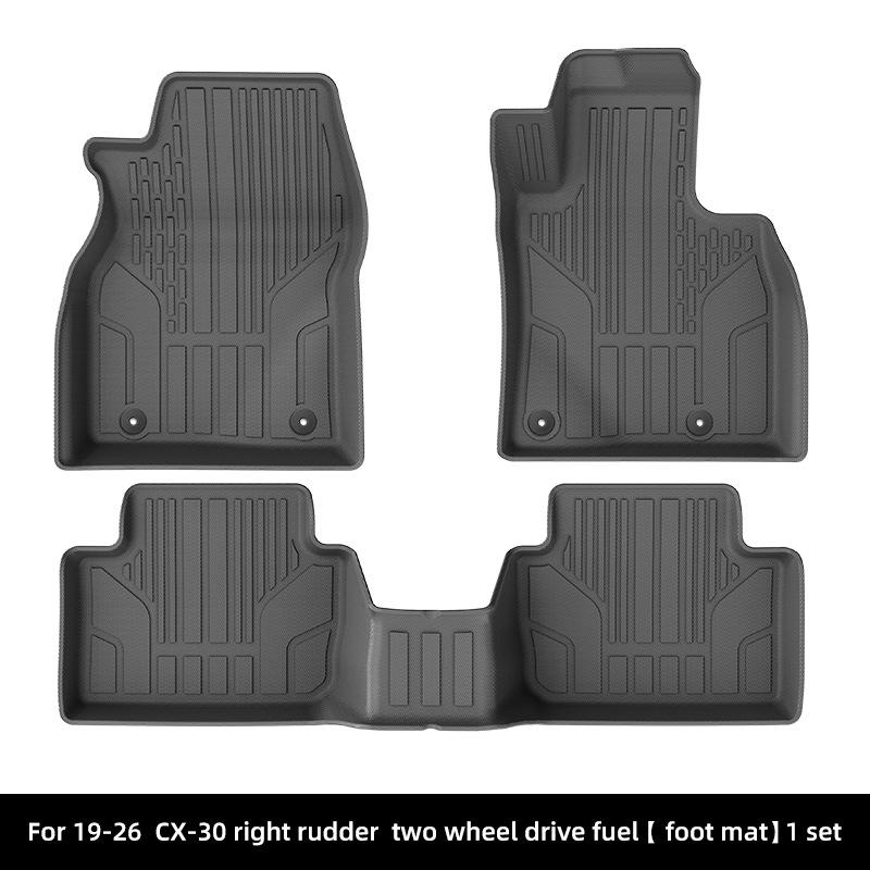 TPE All-Weather Floor Mats & Trunk Liner for 2019-2025 Mazda3/CX-30