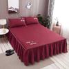 WOSTAR Nordic solid bed sheet cover bedspread summer soft comfort bedding set luxury home textiles single double queen king size
