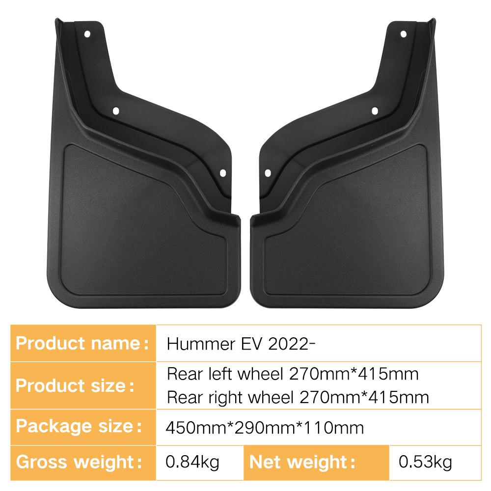 Passend für Hummer Gmc Hummer EV 2022-2024 Außenhandel Grenzüberschreitend Auto Reifen Weicher Kotflügel Leder