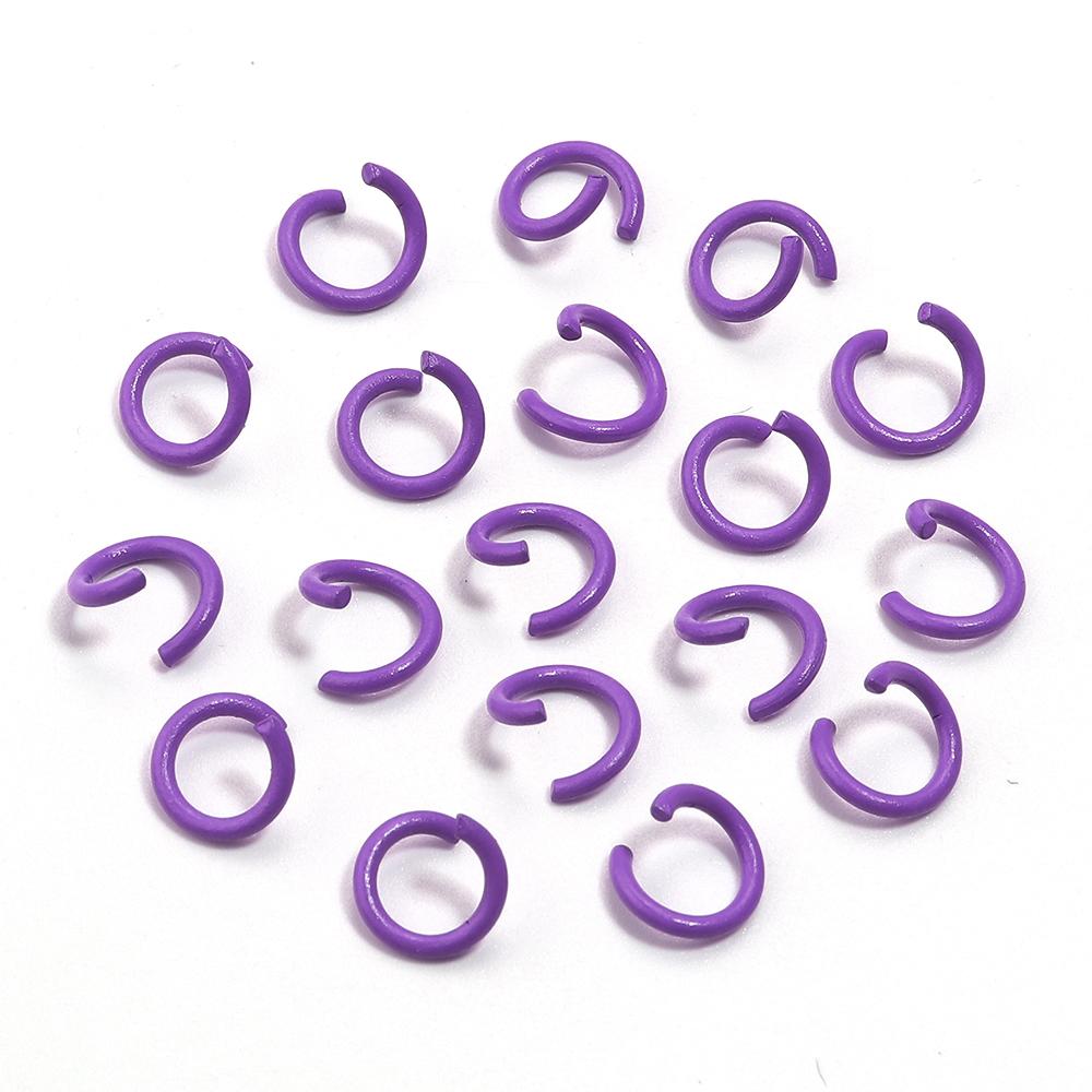 200pcs/Lot 8mm Colorful Metal Jump Rings Open Split Ring Connector For Choker Necklaces Bracelet Chain Maille Jewelry Making