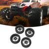4pcs RC Tires Wheels  S Sets 12mm Hex Wheels  S Rubber Tires Width 26mm for 1Celsius10 RC Racing Car Drifting Car