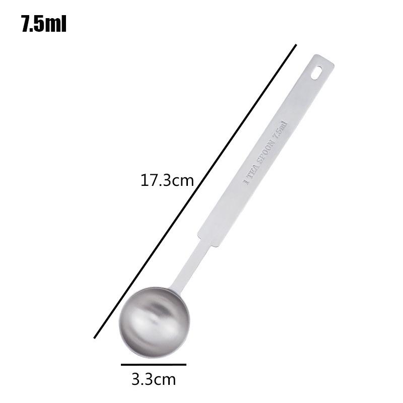 1/4Pcs Coffee Scoops Long Handle 304 Stainless Steel Tablespoon Stackable Kitchen Measuring Spoon Fits Coffee Container