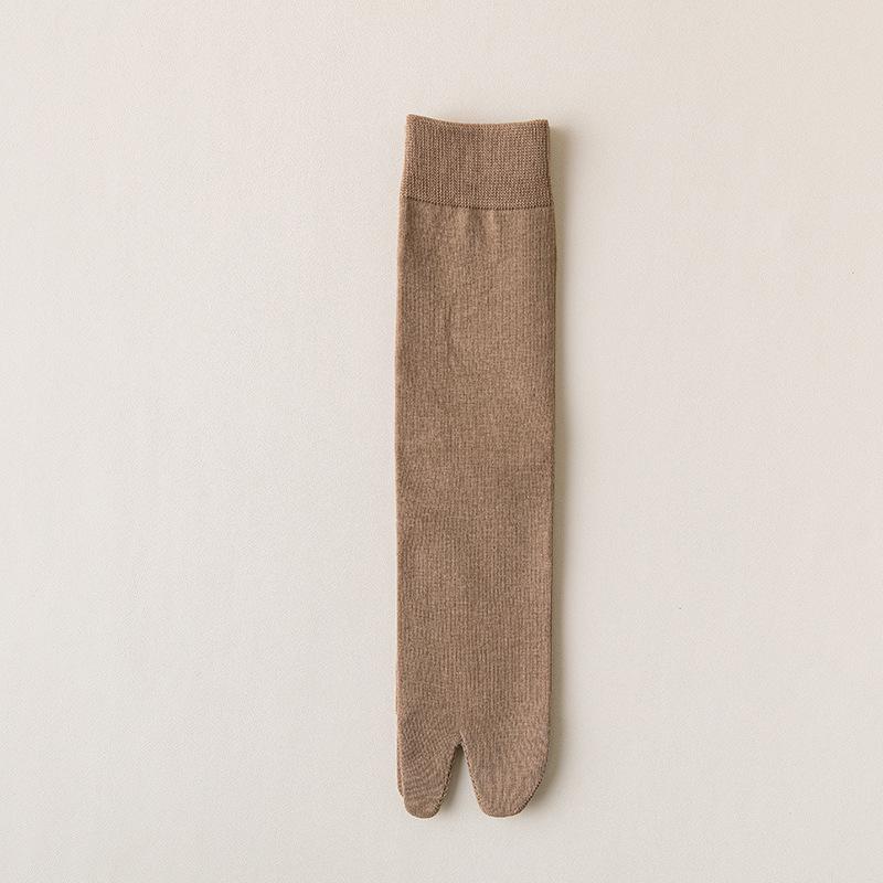 Chaussettes Japonaises Mi-Mollet en Coton Anti-Odeur à Deux Doigts pour Homme (Geta & Design à orteil séparé)