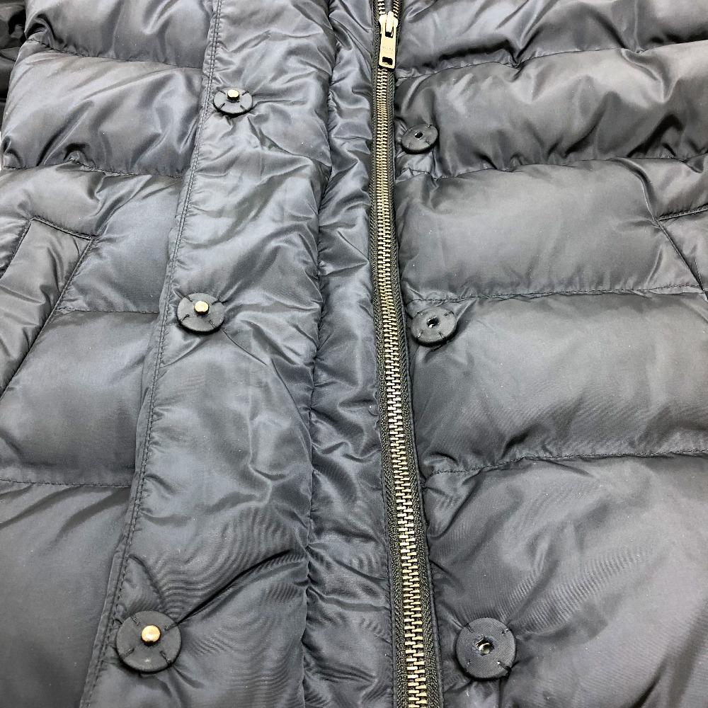 Prada Jaqueta de Penas de Pelo para Baixo / Nylon Azul Marinho