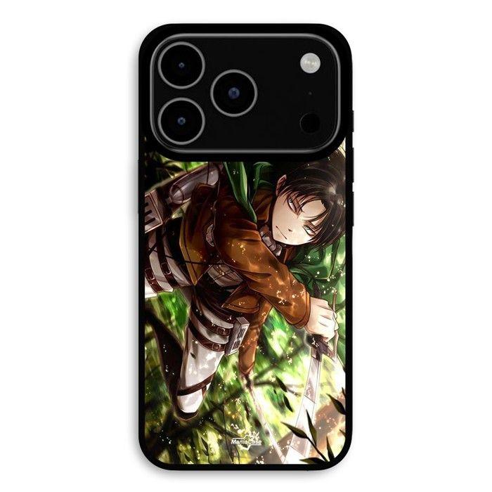 Hülle Für iPhone 18 Pro Max Attack on Titan Levi Ackerman Maniacase schwarz