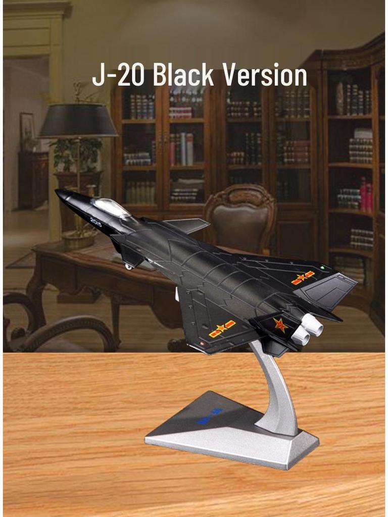 1:144 J-20 Stealth Fighter Jet Model Aircraft Souvenir Display