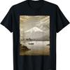 Mount Fuji with Cherry Blossoms Design T-Shirt