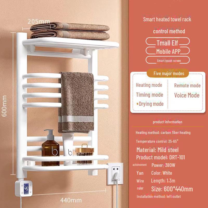 Smart Heated Towel Rack for Bathroom - Electric Drying and Storage Solution