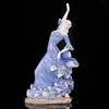 Flamant Rose Danseur Miniature Figurine Céramique Dame Flamenco Dansant Décor d'Étagère Maison Ornement de Collection d'Art Artisanat Cadeau