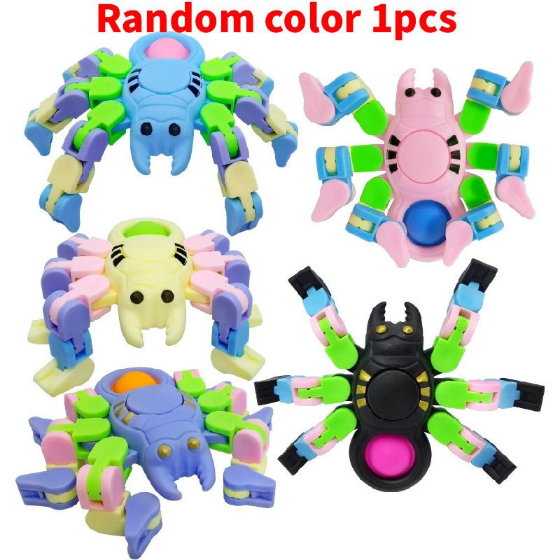 Kids Spider Plastic Spinner For Sensory Stimulation And Stress Management