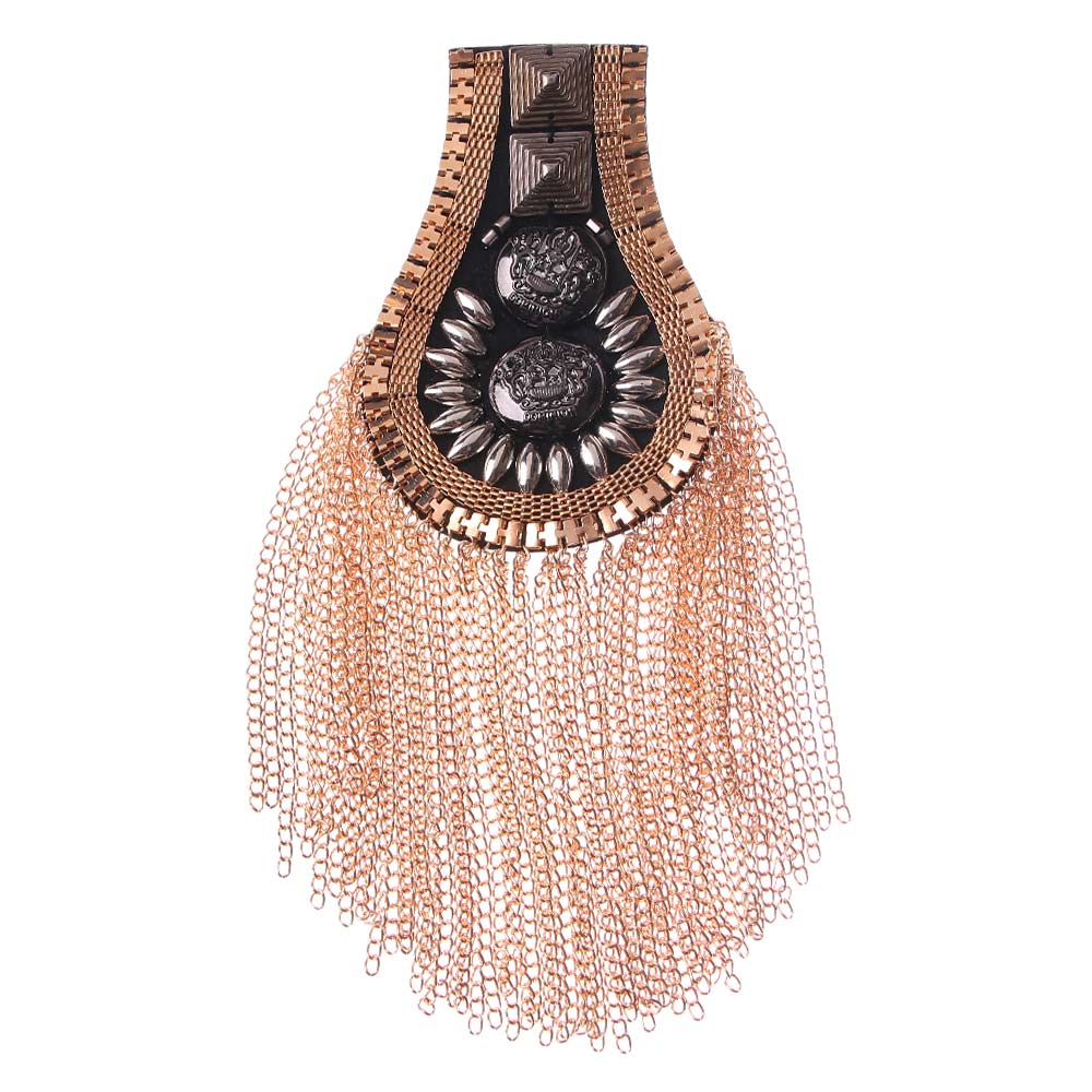 

Jewelry Shoulder Board Spike Punk Shoulder Mark Shoulder Flash Epaulets Brooch золотой