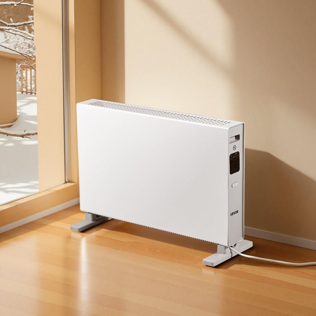 Convection Panel Heater, 2000W Electric Panel Space Heater with Remote & Touch Control, 3 Modes, 24H Timer, Stand or Wall Mount Design with