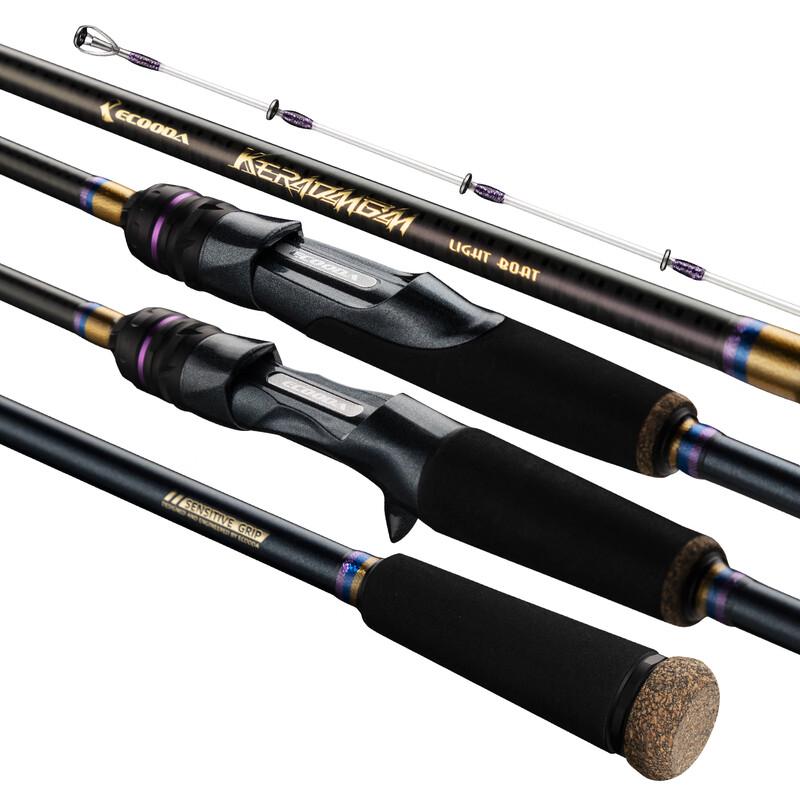 ECOODA Long Flame Lightweight Carbon Boat Fishing Rod