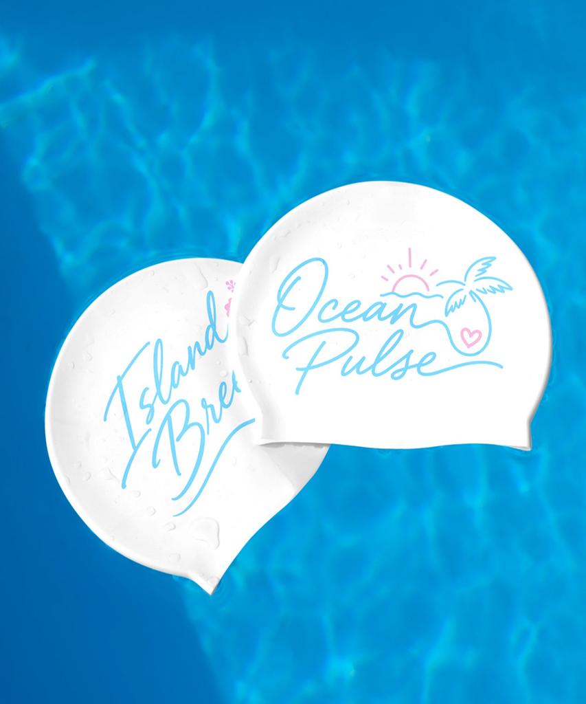 DIVEEPRO Silicone Lettering Swim Cap