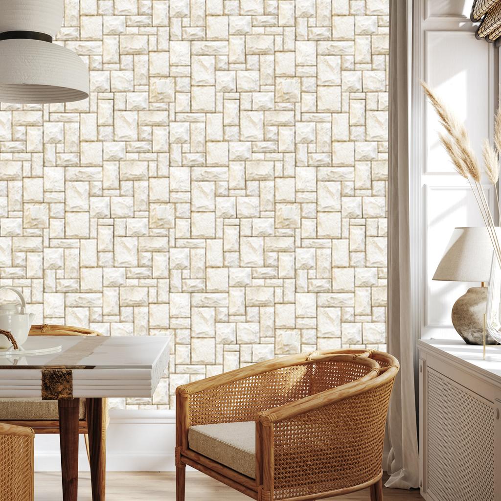Brick and Stone Wallpaper for Living Room and Bedroom 50x1000