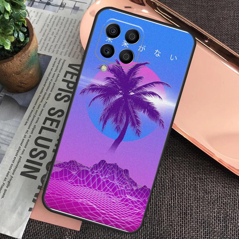 Neon Retrowave 80s Vintage Art Case For Samsung Galaxy M20 M15 M55 M31s M51 M21 M11 M13 M33 M53 M52 M32 M12 M14 M34 M54