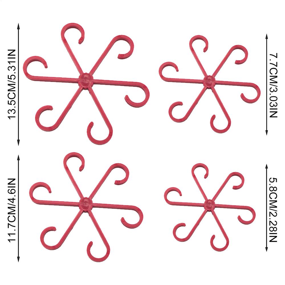 4Pc Plants Stem Support Climbing Houseplant Stand Plastic Trellis Easy Installation Vine Plants Trellis for Indoor Outdoor Plant