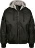 Winter Jacket Brandit MA1 Sweat Hooded Jacket Black-grey