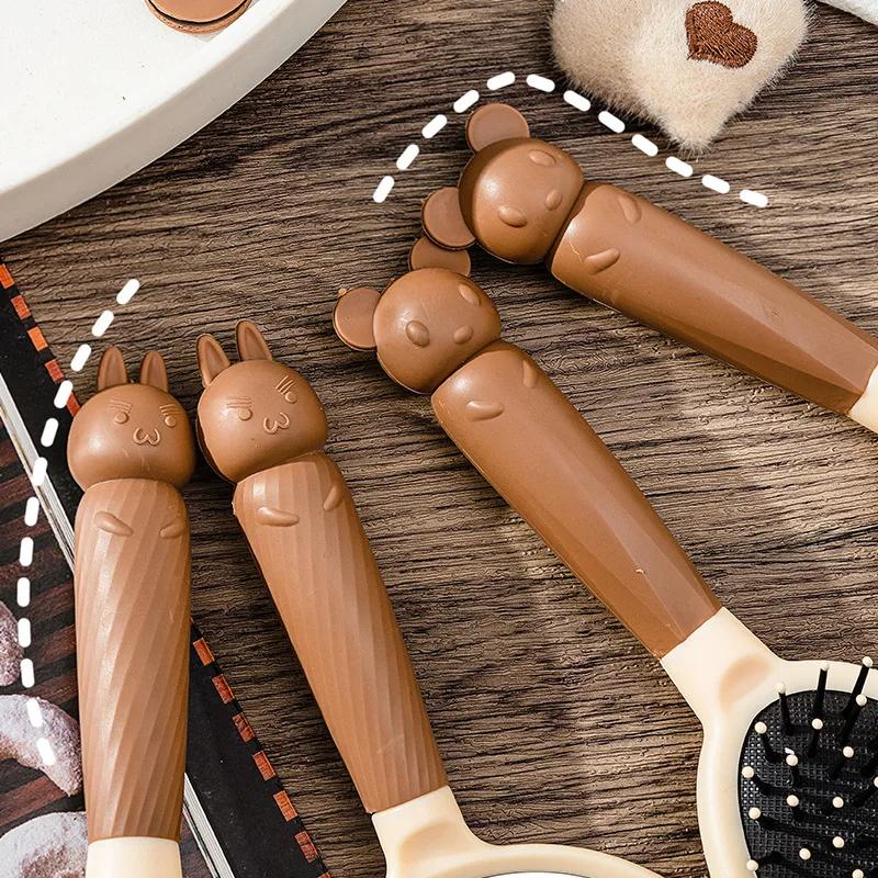 4 Stück Flexible Antistatische Friseurstylingkämme Haarkämme Nass- und Trockenhaarbürste Massagekamm Haarbürste Stylingkamm