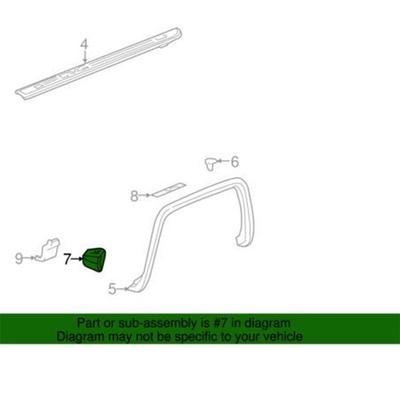 Rear Right Tire Deflector 84124454 for GM 2014-2020