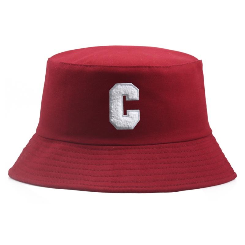 Neuer Eimerhut Fischerhut mit Buchstaben C für Männer und Frauen