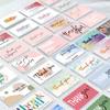 50/100pcs/pack Thank You Cards Gift Gift Holiday Greeting Cards Wedding Business Party Invitation
