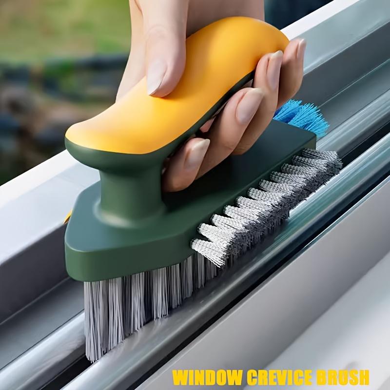 2 In 1 Slit and Floor Brush - Durable Plastic, Portable Design for Bathroom, Kitchen and Living Room Cleaning