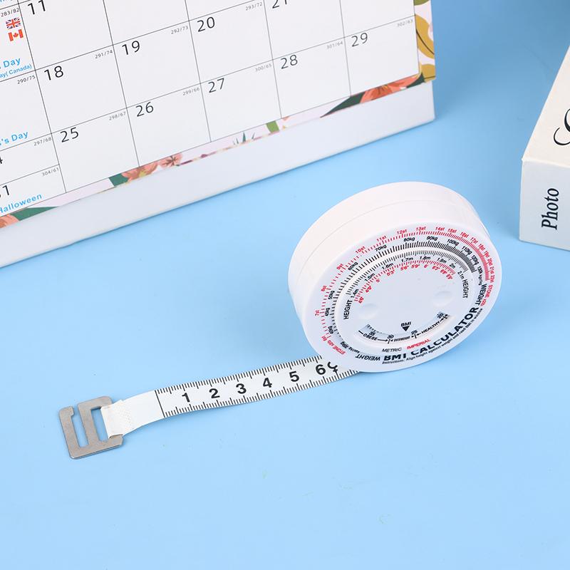 Bmi Body Measuring Tape Sewing Ruler Waist Tape Measure Portable Round Soft Measurement Ruler Practical Accessories