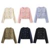 2024 Autumn Women's Pocket Crew Neck Fashion Coat