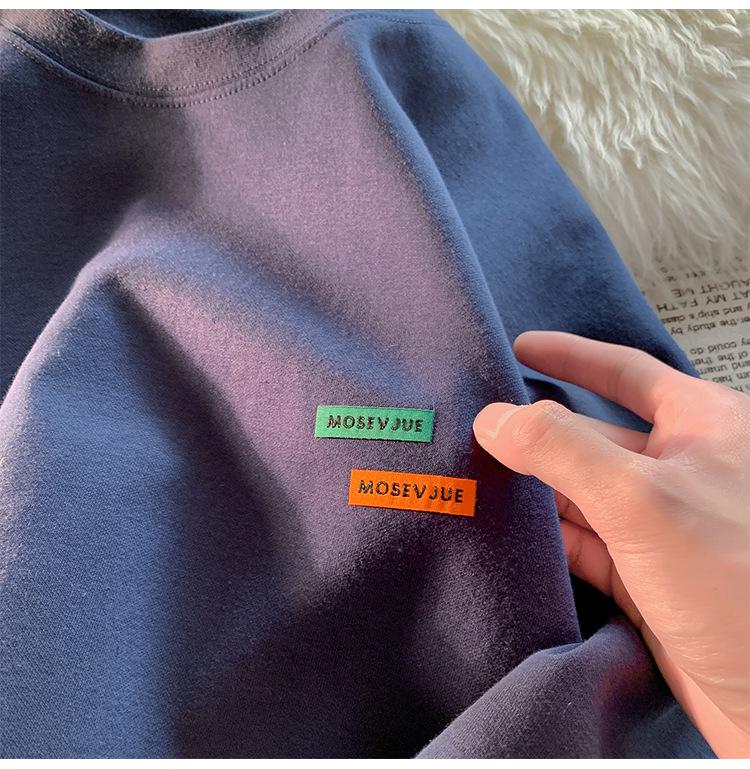 Men's Oversized American Retro Short-Sleeve T-Shirt with Small Collar - Trendy Summer Cotton Style