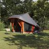 Tipi Tent with Roof Grey and Orange 508 x 470 x 300 cm Taffeta