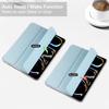 For iPad Pro 13 (2024) Stand Case PU Leather+PC Matte Back Tablet Case with Pen Slot
