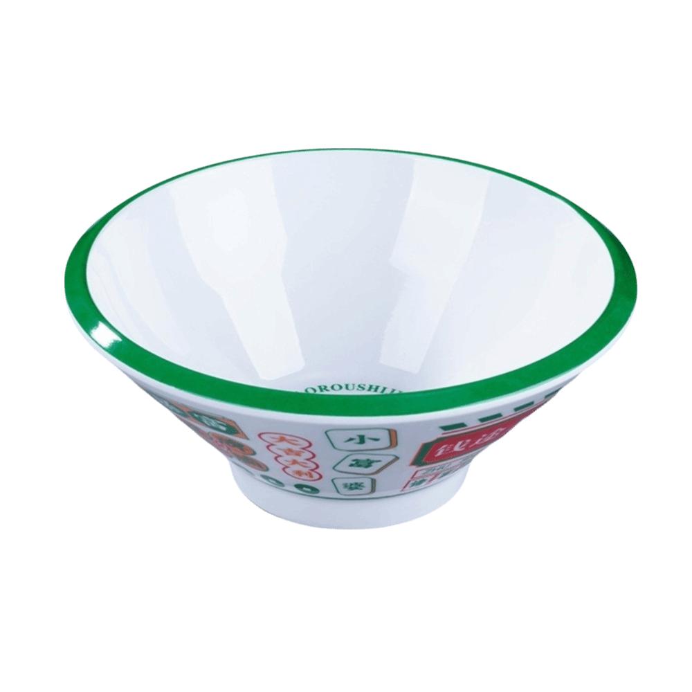Round Ramen Bowl Imitation Porcelain Salad Bowl Durable Two-color Bowl Kitchen