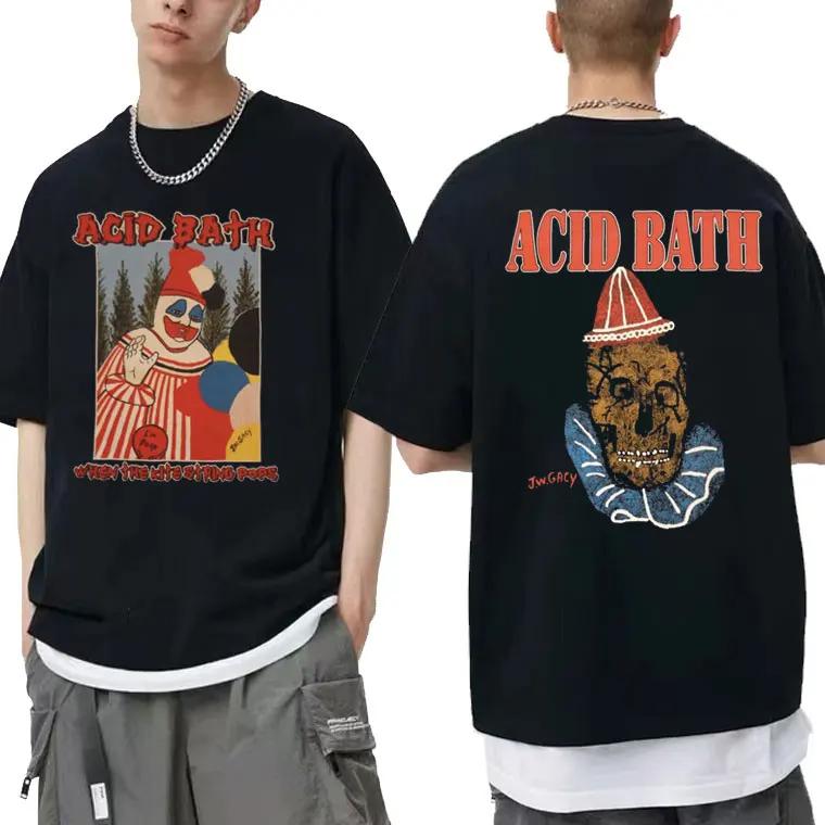 Acid Bath When The Kite String Pops Magliette Album Moda Uomo Donna Manica Corta Casual Cotone Streetwear Harajuku Top Unisex
