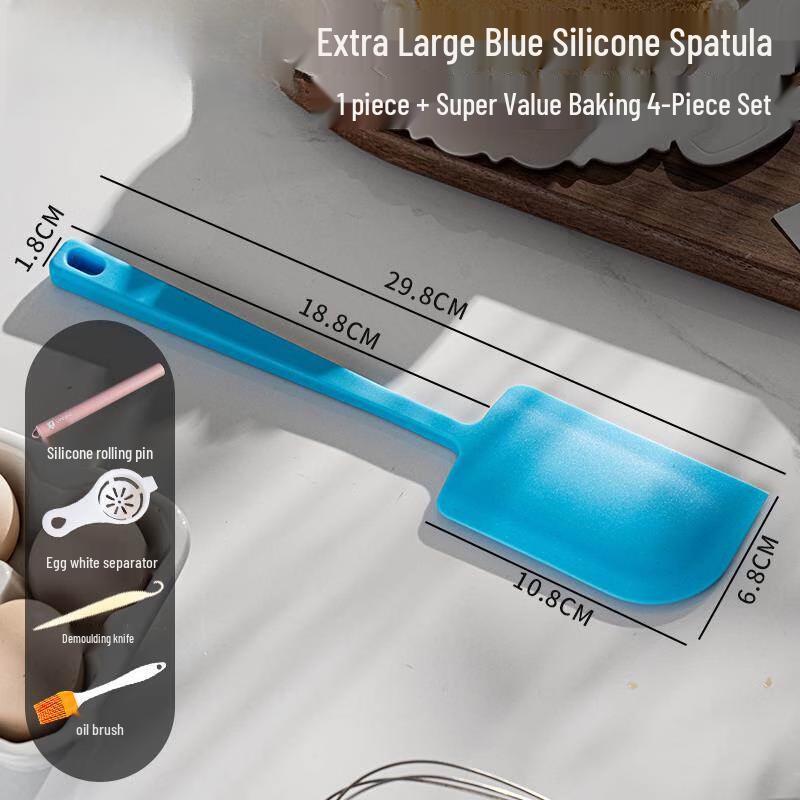 Yingtang Blue Food-Grade Silicone Spatula & Baking Tool Set