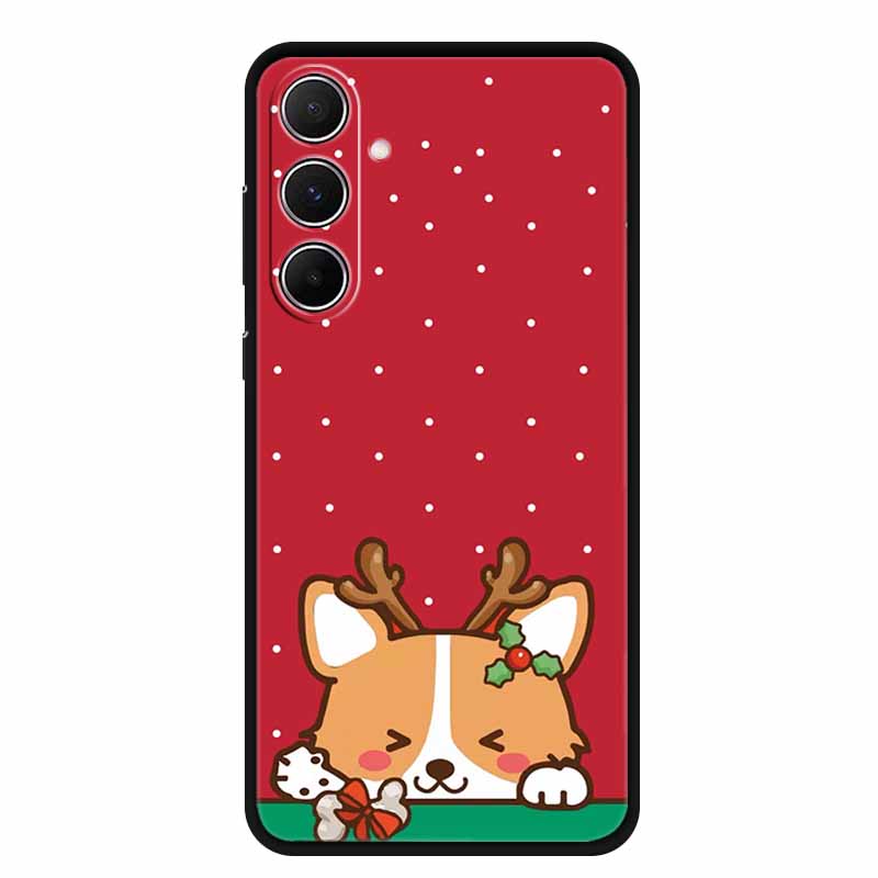 Christmas Phone Case For Samsung A17 5G 2025 Case Soft Black Silicone Bumper For GalaxyA17 17 5G TPU Coque Samsung Galaxy A17 5G