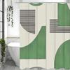 Irregular Geometric Line Modern Simple Shower Curtain, Bathroom Decorative Shower Curtain, Waterproof Shower Curtain with Hooks