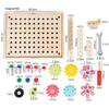 Children's Educational Wooden Gear & Nut Game for Kindergarten Science Corner