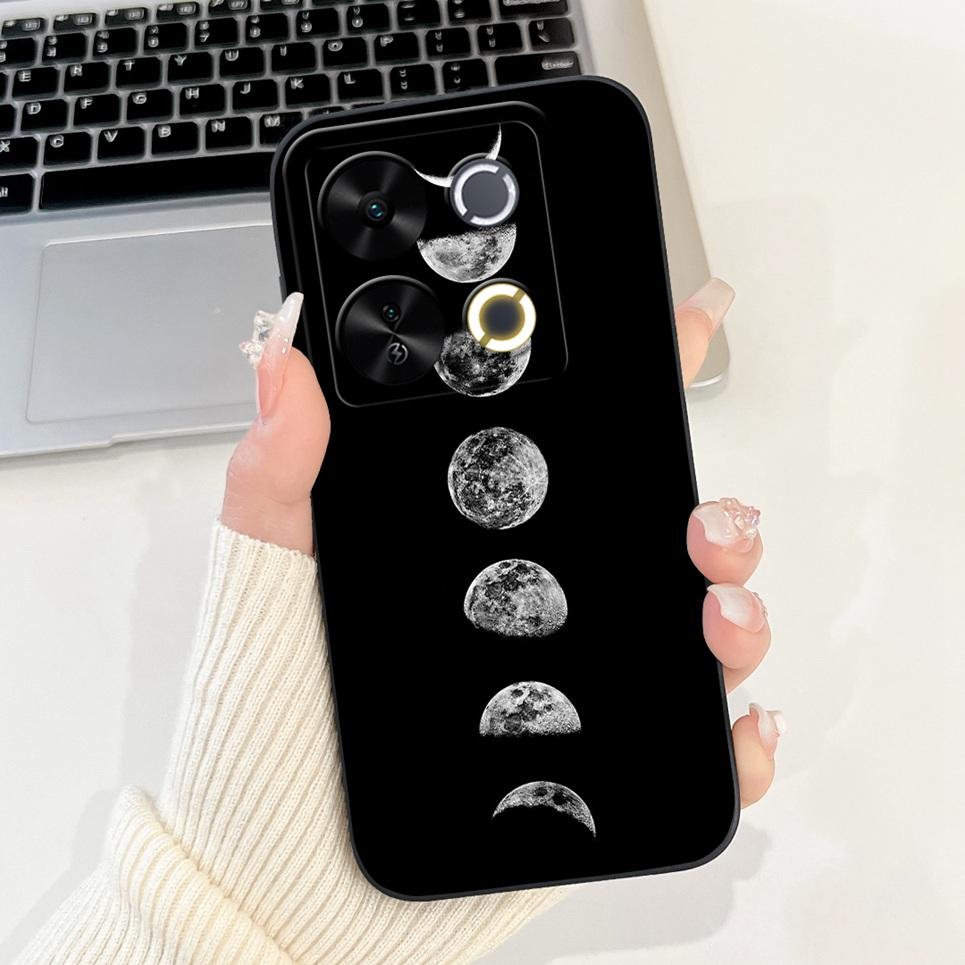 Luxury Fashion Coque For Itel P65 P671L Etui Moon Night Gothic Painting Phone Cases For ItelP65 P 65 Coques Soft Silicone Covers